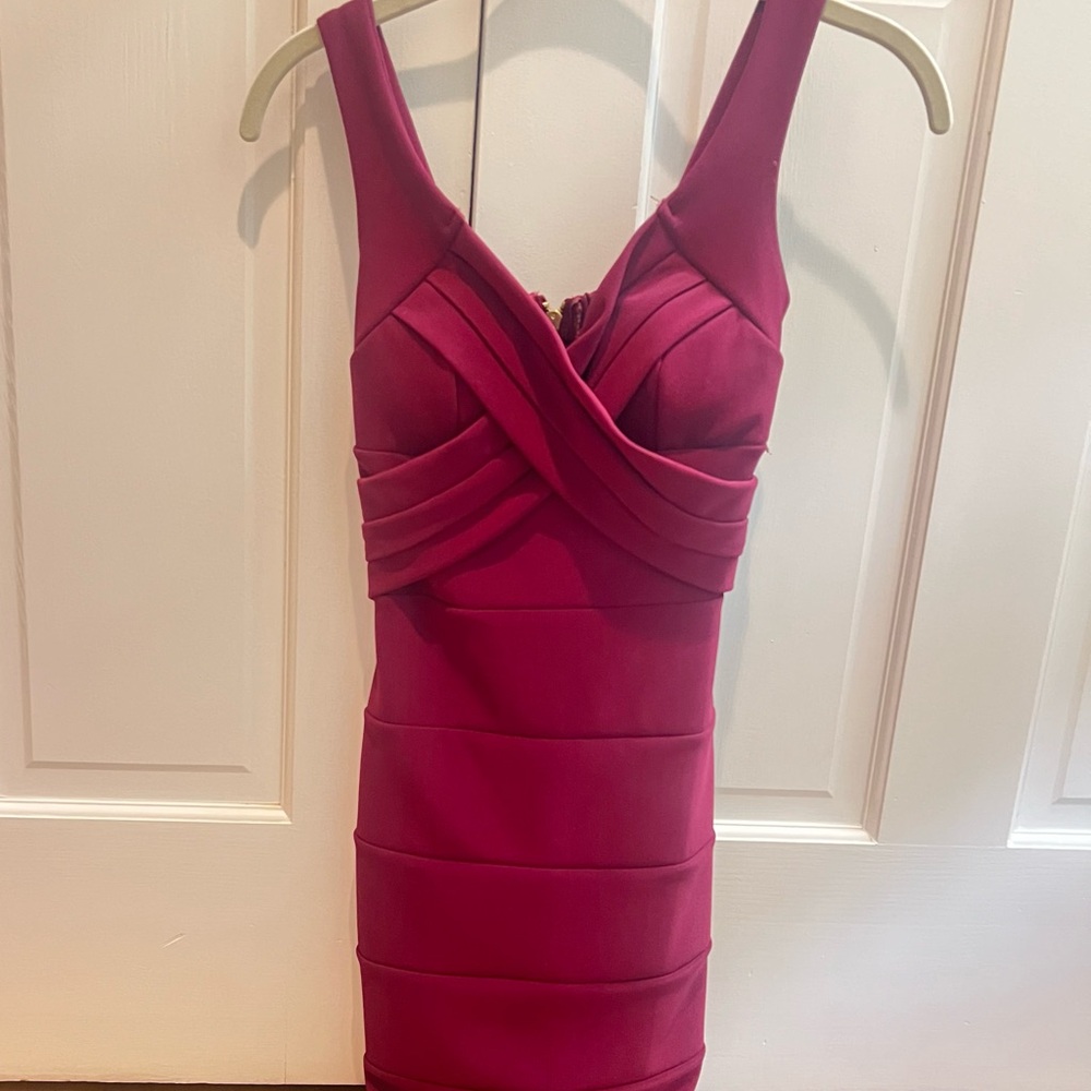 Maroon BodyCon Dress